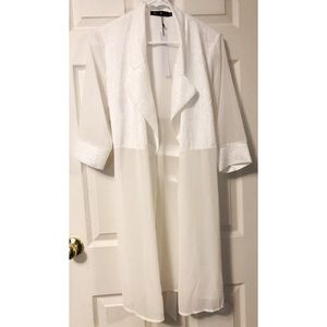Sheer White Trench Coat